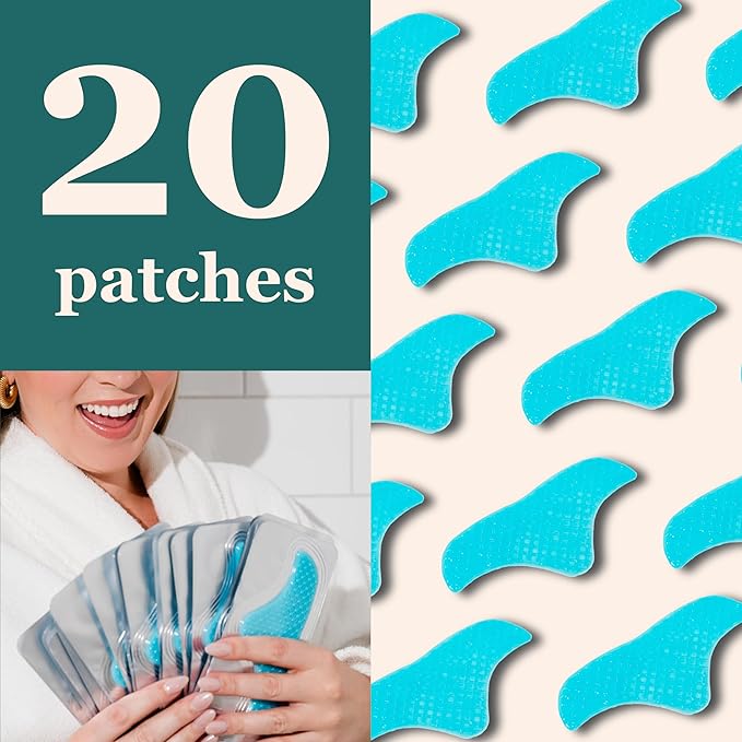 Forehead Wrinkle Patches - Anti Wrinkle Patches - Cooling Collagen Hydration - Wrinkles Treatment - Forehead Collagen Patches with Centella Asiatica, Vitamin E & Hyaluronic Acid - 20 Pcs