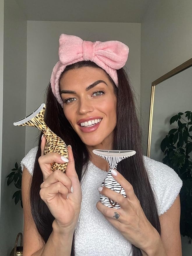 GLO24K Red Light for Face & Neck Beauty Device - 7 in 1 Facial Massager Tool and Neck Care Device for Neckline Care, Face and Neck Massager for Women