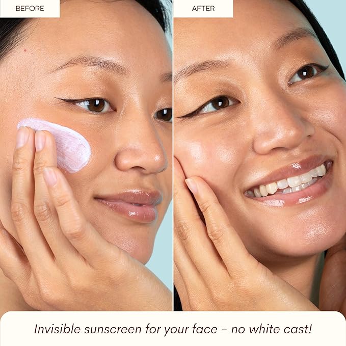 Hanalei Mineral Sunscreen Face Moisturizer SPF 50 – Dermatologist Tested, Zinc Oxide, Vegan, Reef-Safe, Invisible Protection, No White Cast, 3-in-1 Hydrating Primer, Gentle for Sensitive Skin 1.7 oz