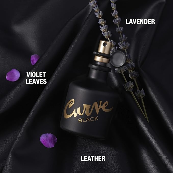 Curve Black For Men, Cologne Spray with Casual Day or Night Scent, 4.2 oz