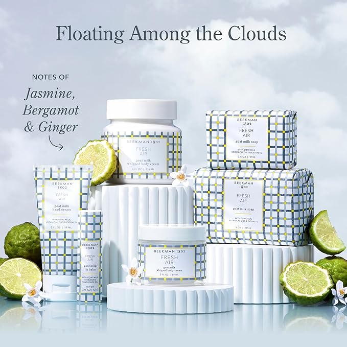 Beekman 1802 Goat Milk Body Lotion, Fresh Air - Scented - 12.5 oz - Hydrating & Moisturizing with Shea Butter - for Sensitive Skin - Cruelty Free - Packaging May Vary - Pump Included, Ready for Use