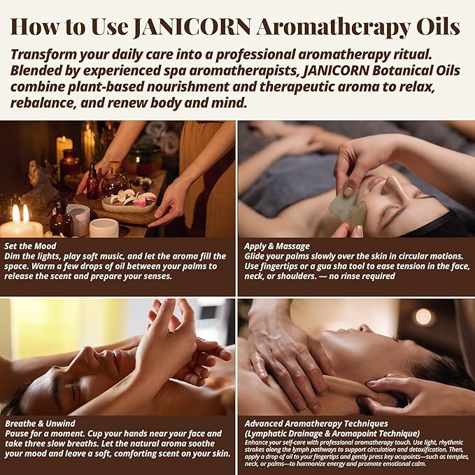 Botanical Aromatherapy Oil for Face & Body Massage – Lightweight Hydration & Nourishing Care, Plant-Based Formula with Warm Resinous Floral Aroma (Frankincense & Lavender), 30 ml / 1.0 fl oz