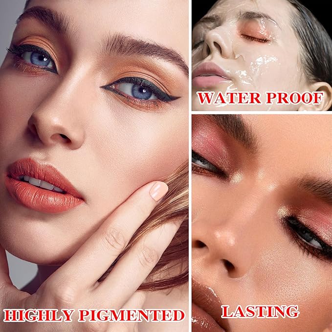 10 Shades Nude Matte Eyeshadow Palette,Shimmer Naked Eyeshadow Palette,Eye Shadow Palette Natural Flash Waterproof Durable Smoked Professional Makeup Palette With Brush 05