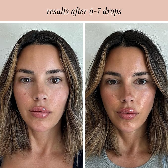 + Lux Unfiltered N°12 Face Tanning Drops - Non-Comedogenic Bronzing Drops for Face with Hyaluronic Acid, Vitamin E, & Passionfruit Oil - Fragrance Free, Cruelty Free, & Vegan Self Tanner