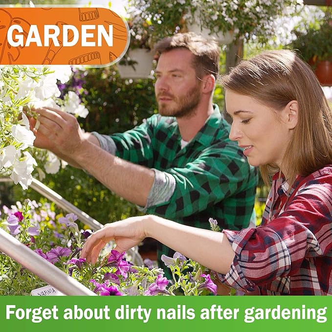 Konex Non-Slip Wooden Two-sided Hand and Nail Brush. Fingernail Brush for Nail Cleaning and Scrubbing. Heavy duty Stiff Nail Brush for Travel. Mechanic hand scrub brush with molded grip.