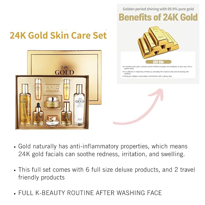 24K Gold Skin Care Set