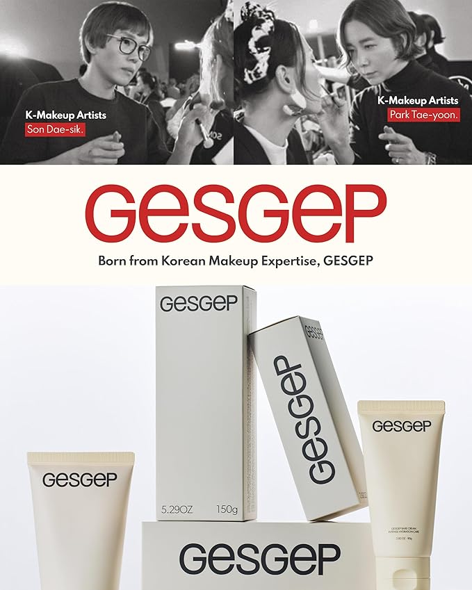 Bare Cream - JUST MAKEUP Show Korean Face Moisturizer by Top Artists Son & Park - Ceramide Hyaluronic Acid Daily K-Beauty Skincare - 100Hr Hydration Barrier Repair Makeup Primer, 1.76 oz.