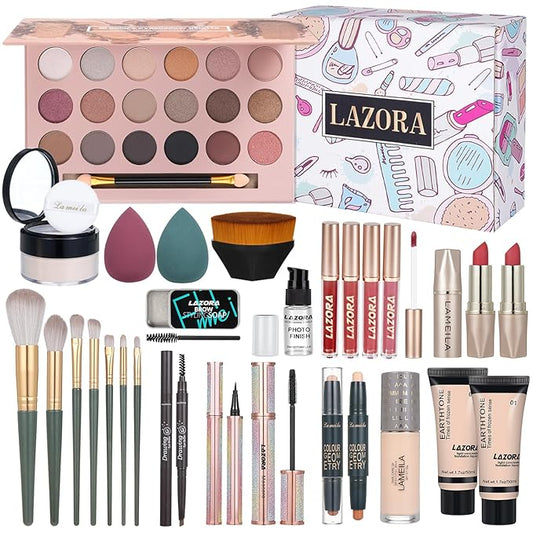 Makeup Kit for Teens Girls Makeup Sets for Teenagers 14-16 Essential Bundle Include 18 Color Eyeshadow Palette Set Makeup Kits for Girls 10-12