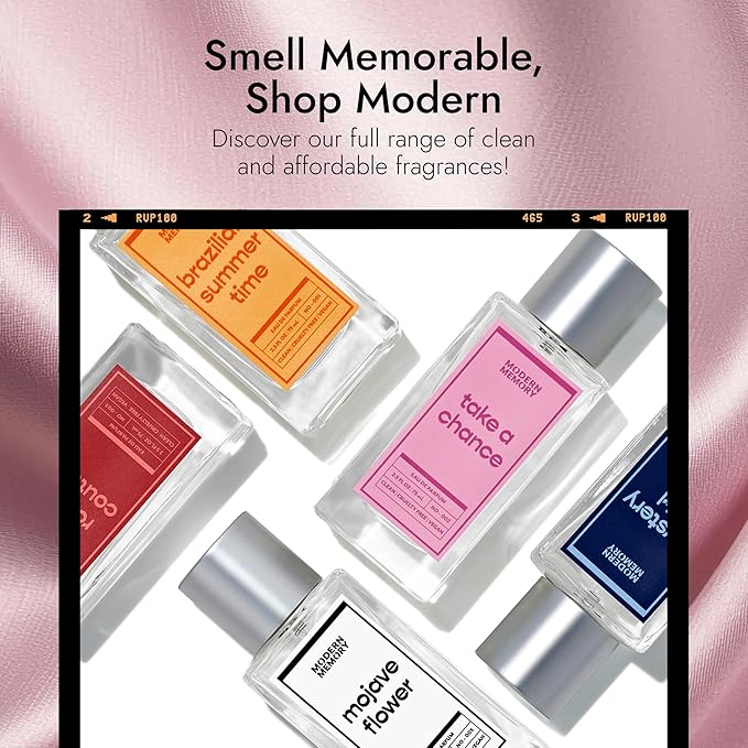 Modern Memory Atomic Flower Eau de Parfum for Women, 2.5 fl oz - Notes of Freesia Petals, Pink Rose & Vanilla