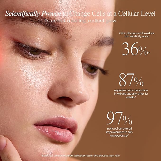 LumaGlow Red LED Light Therapy by Project E Beauty | Skin Rejuvenation and Anti-Aging | Diminish Fine Lines & Wrinkles