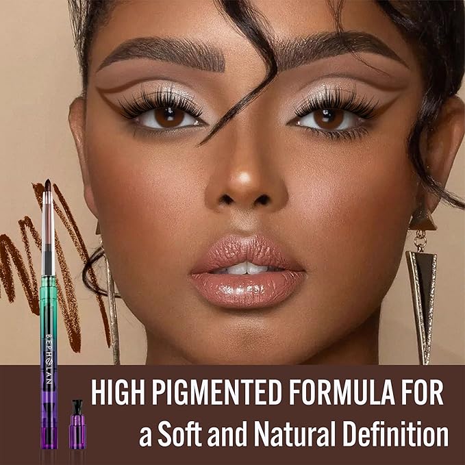 BEPHOLAN Brown Eyeliner Pencils,Waterproof Gel Eyeliner Pencil for Women Waterproof Smudge Proof Long-lasting (Brown)