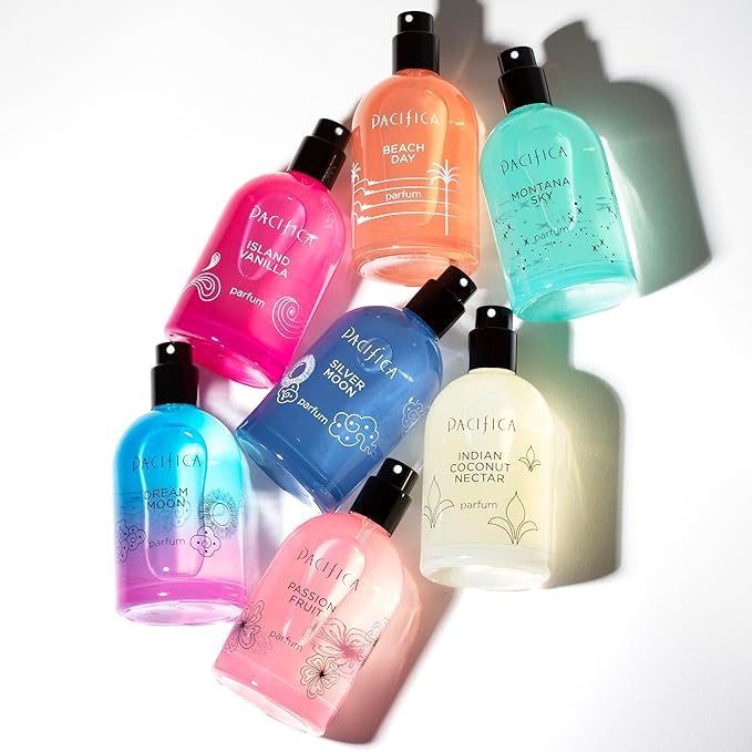 Pacifica Passion Fruit Perfume – Tropical Fruity Floral Clean Perfume for Women with Passionfruit, Pineapple & Vanilla, Vegan, Non-Toxic, Beachy Summer Scent (2 fl oz)