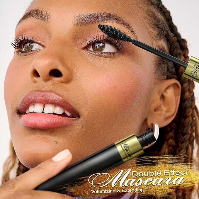 Waterproof Mascara Black, Mascara Volume and Length, Defining, Curling, Multiplying, Buildable Formula No Clumping for a Charming Curling Eye Makeup