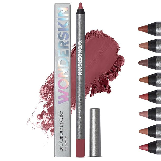 Wonderskin 360 Contour Lip Liner - Long Lasting Waterproof Lip Pencil (Mauve)