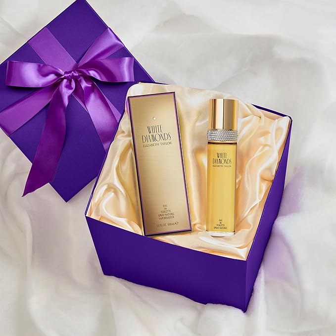 Elizabeth Taylor White Diamonds Women's Perfume, Long-Lasting Floral Fragrance for Her, Eau de Toilette EDT Spray, 0.5 fl oz