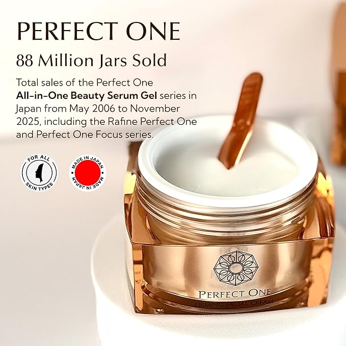 PERFECT ONE Firming Face Cream – Anti-Aging Collagen Moisturizer with Hyaluronic Acid, Niacinamide, and Squalane for firmer, brighter hydrated skin – All-in-One Skin Tightening Facial & Eye Cream, 50g