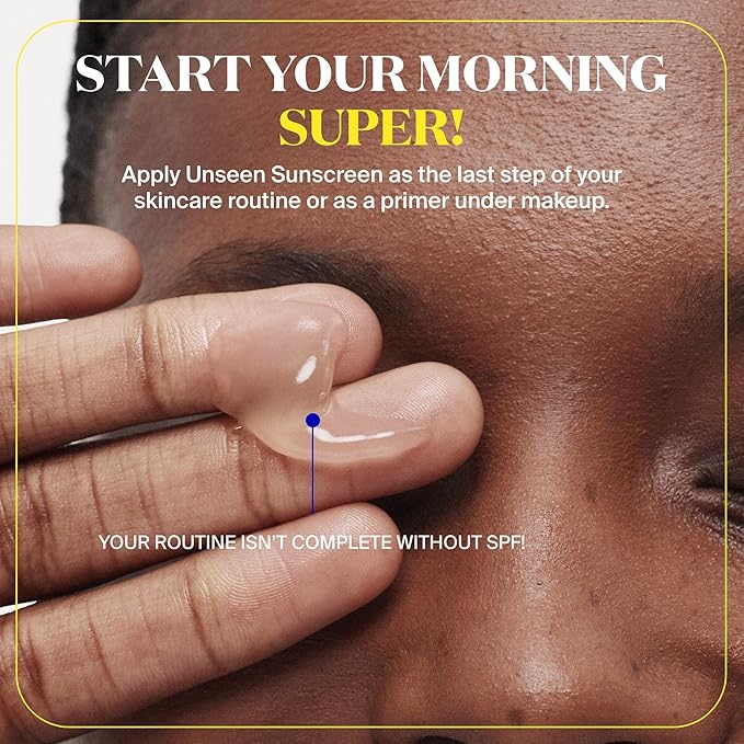 Supergoop! Unseen Sunscreen - SPF 50 - Clear & Invisible Face Sunscreen + Broad Spectrum + Makeup-Gripping Primer - Weightless, Scentless, Oil Free - For All Skin Types & Tones - 1.7 fl oz