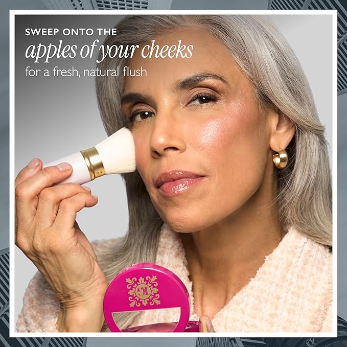 LAURA GELLER NEW YORK Limited Edition Baked Blush-n-Brighten Marbleized Blush - Skyline Sunset - Pink Color for Cheeks