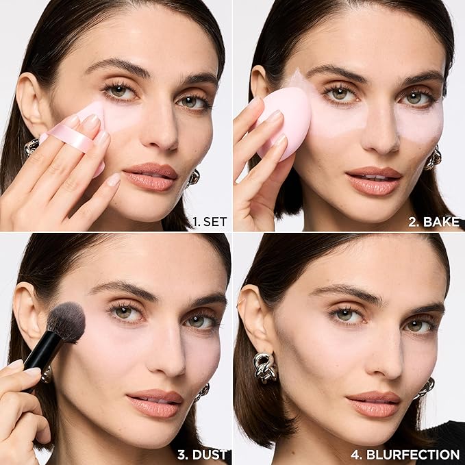 L'Oreal Paris Infallible Blur-fection Longwear Loose Setting Powder, Blurring Face Powder With Up to 24HRs of Wear, Translucent Light, 1 Kit