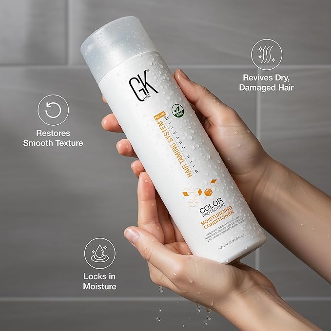 Moisturizing Shampoo and Conditioner Hydrate Set for Colored Treated Hair Keratin Treatment Cleansing Dry to Normal Sulfate Paraben Free All Hair Types for Men and Women By GK HAIR - (2 X 33.8 Oz)