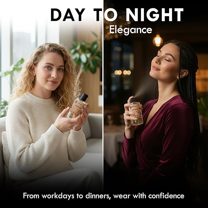 Woody Saffron Perfume for Men & Women, Inspired by MFK Bacarat Rouge 540, 2-Piece Combo of 100 ml Fragrance Spray Bottle and 10 ml Alcohol-Free Roll-On Perfume Oil, Vegan, Paraben-Free, Unisex