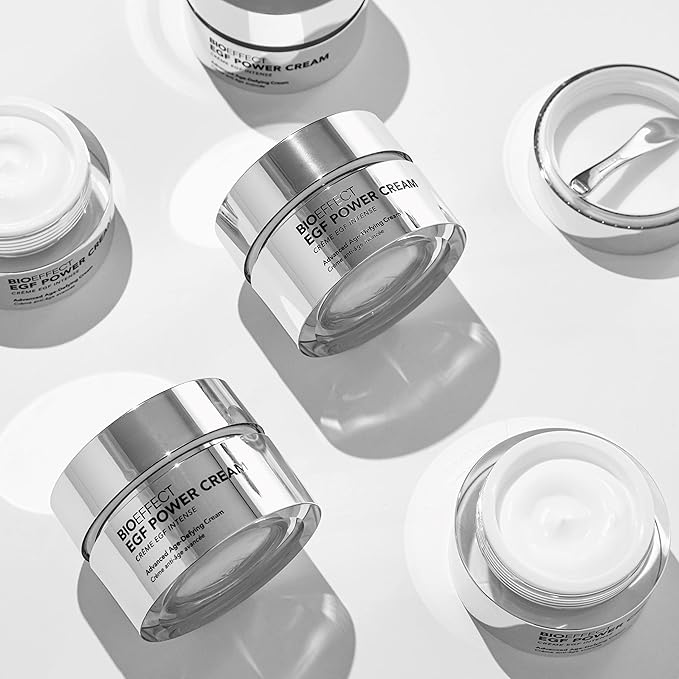 BIOEFFECT EGF Power Cream | Advanced Age-Defying Face & Neck Cream with Epidermal Growth Factor + Hyaluronic Acid + Niacinamide for Wrinkles & Age Spots | 50 mL / 1.69 oz