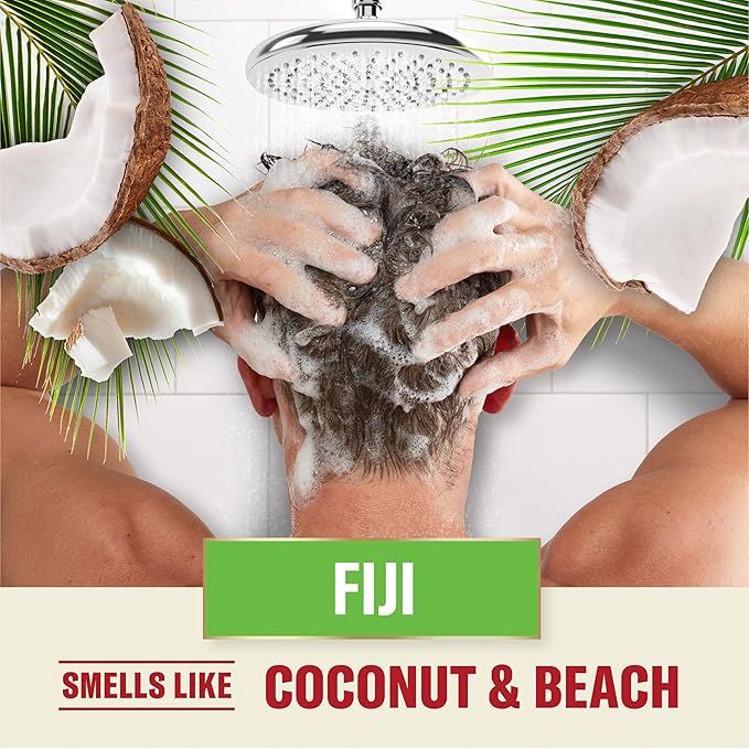 Old Spice Fiji 2-in-1 Shampoo and Conditioner Set for Men, Coconut & Tropical Wood Scent, Healthier, Fuller, More Moisturized Looking Hair, 21.9 Fl Oz Each, Twin Pack