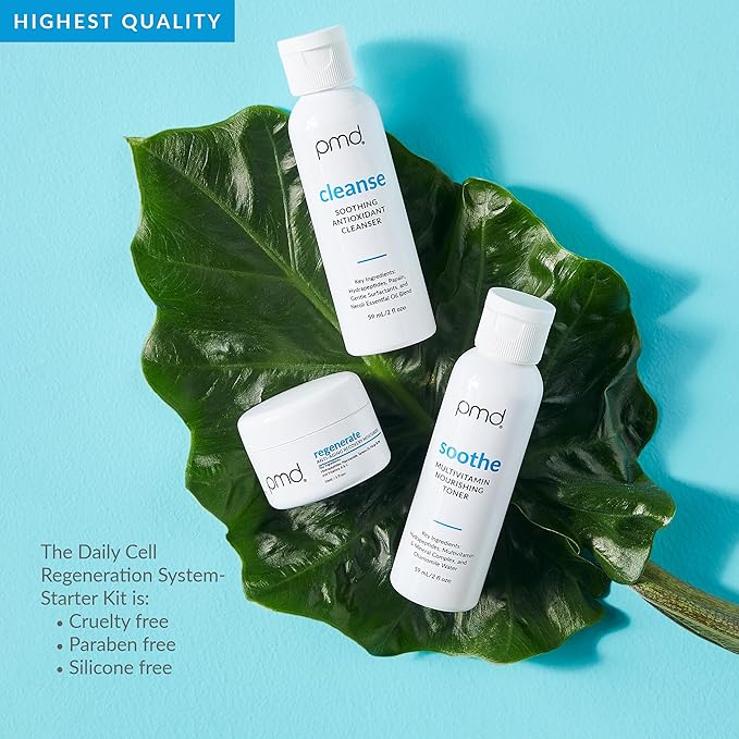 PMD Beauty Gua Sha Facial Tools - Massaging, Sculpting and Depuffing Guasha Tool for Face with Rose Quartz and Silicone Grip - Reduce Tension & Inflammation, with Starter Kit