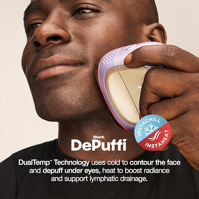 Shark FacialPro Glow at-Home Hydro-Powered Facial System with DePuffi Hot & Cold Therapy – Professional Spa Skincare Device for Pore Cleansing, Hydration, & Radiant Glow, Lilac, FH320PL