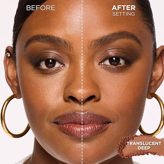 L'Oreal Paris Infallible Blur-fection Longwear Loose Setting Powder, Blurring Face Powder With Up to 24HRs of Wear, Translucent Medium Deep, 1 Kit