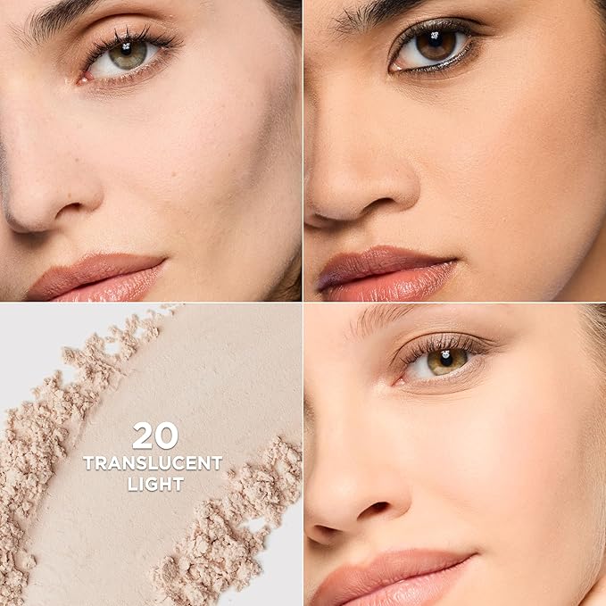 L'Oreal Paris Infallible Blur-fection Longwear Loose Setting Powder, Blurring Face Powder With Up to 24HRs of Wear, Translucent Light, 1 Kit