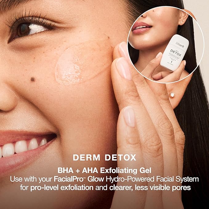 Shark FacialPro Glow at-Home Hydro-Powered Facial System with DePuffi Hot & Cold Therapy – Professional Spa Skincare Device for Pore Cleansing, Hydration, & Radiant Glow, Lilac, FH320PL