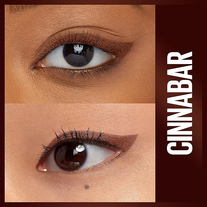 Maybelline Unstoppable Waterproof Mechanical Brown Eyeliner Pencil, Easy to Apply, Smooth Glide, Up to 24 Hour Wear, Cinnabar