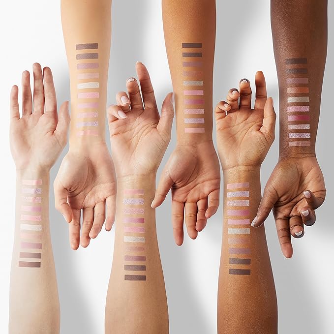 lilybyred Mood Keyboard | 10-Shade Korean Eyeshadow Palette, Highly Pigmented, Matte, Shimmer & Jelly Glitter, Smooth. Blendable, Long-Lasting, Dome-Shaped Design, 0.37 oz. (05 Warm Membership)