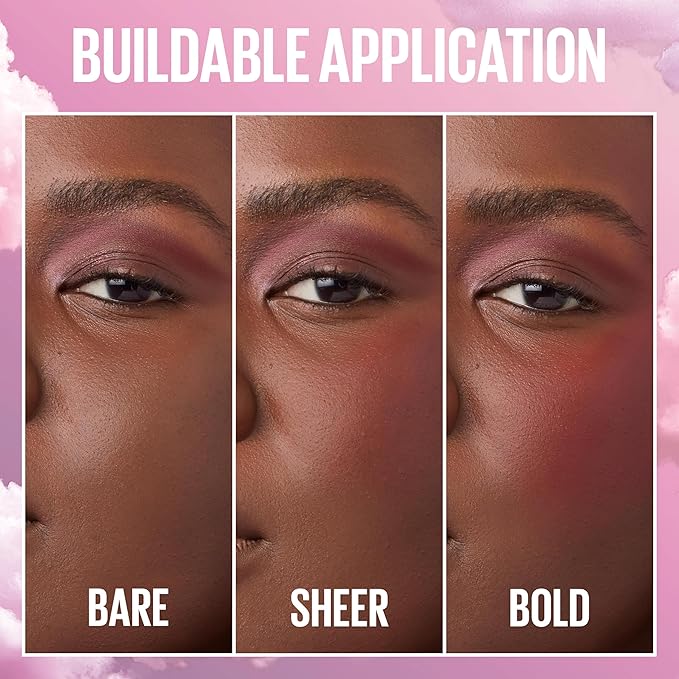 Maybelline Cloudtopia Blush for Cheeks and Lip Mousse, Ultra-Vivid, Pigmented Formula for Up to 14HR of Blush and Lip Makeup Color, Dreamy Dawn, 1 Count