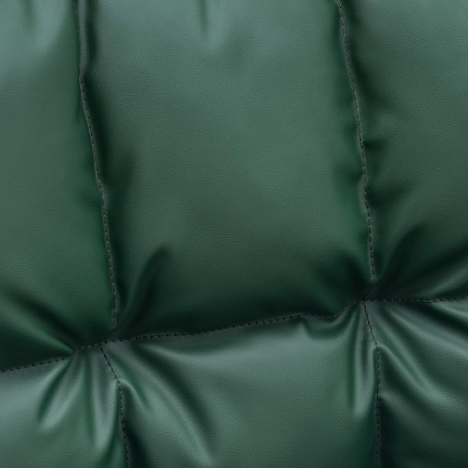 BarberPub Salon Chair Hydraulic Barber Chair Curved Wood Frame Hair Cutting Beauty Spa Salon Styling Equipment 3071 (Green)