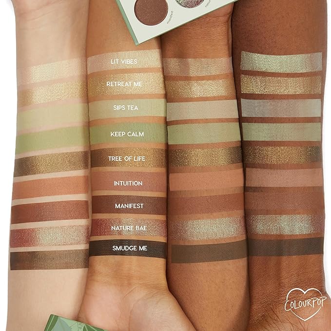 ColourPop Earth Tones Palettes Bundle – High-Pigment Eye Makeup with Matte, Metallic, and Glitter Finishes – Sage the Day Shadow Palette (0.3 oz) & So Elemental Shadow Palette (0.3 oz)