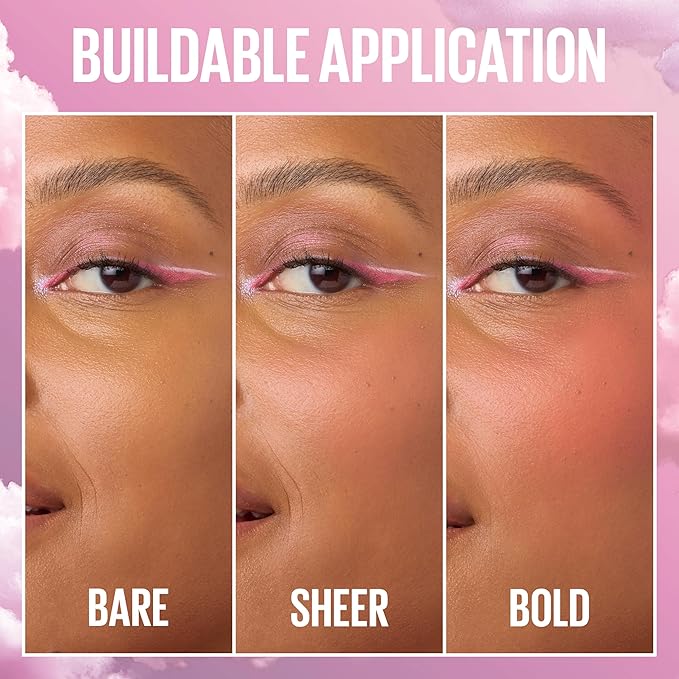 Maybelline Cloudtopia Blush for Cheeks and Lip Mousse, Ultra-Vivid, Pigmented Formula for Up to 14HR of Blush and Lip Makeup Color, Solar Serenity, 1 Count