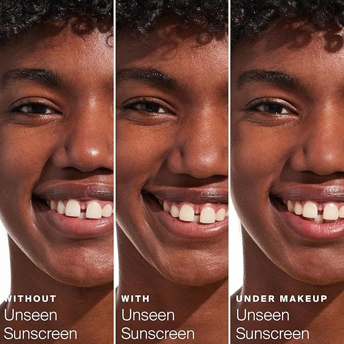 Supergoop! Unseen Clear Face Sunscreen - SPF 40 - Invisible + Broad Spectrum + Makeup-Gripping Primer - Weightless, Scentless, Oil Free - For All Skin Types & Tones - 0.5 fl oz