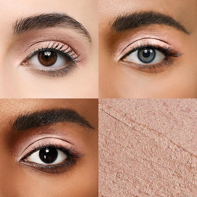 Cream Waterproof Hypoallergenic Eyeshadow Stick, long wear Metallic Glitter Matte Eye Shadow Pencil With Makeup Brush, Eye Brightener, 14 Tulip Shimmer