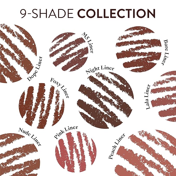 Mented Cosmetics Lip Liner for Women, Dark Brown Lipliner Lip Pencil, Waterproof Lipliner, Vegan + Cruelty Free Makeup, Nude